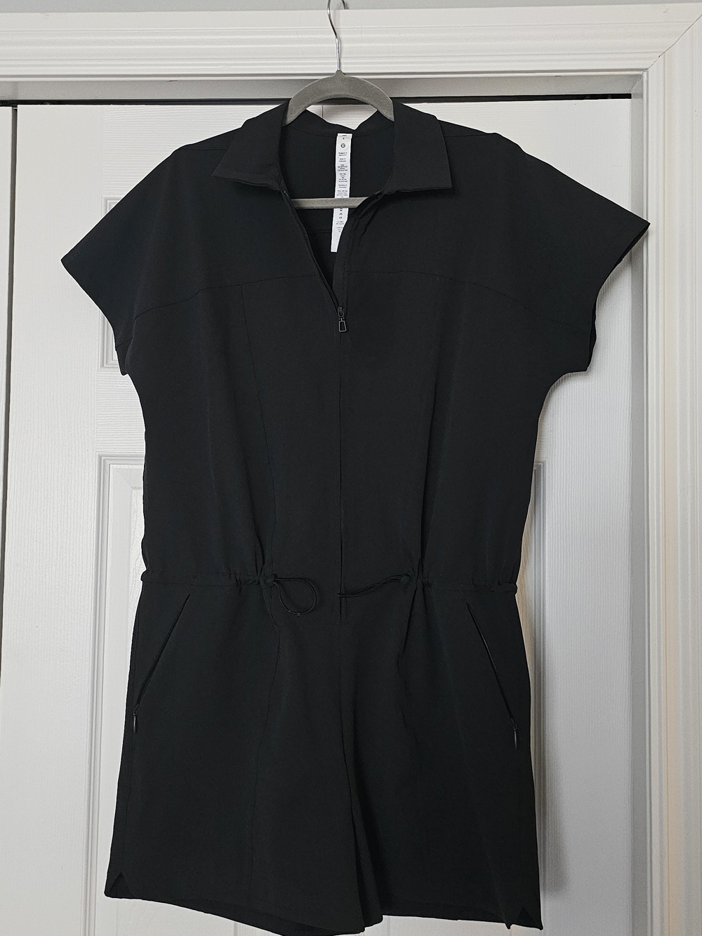 lululemon athletica Black Short-Sleeve Romper